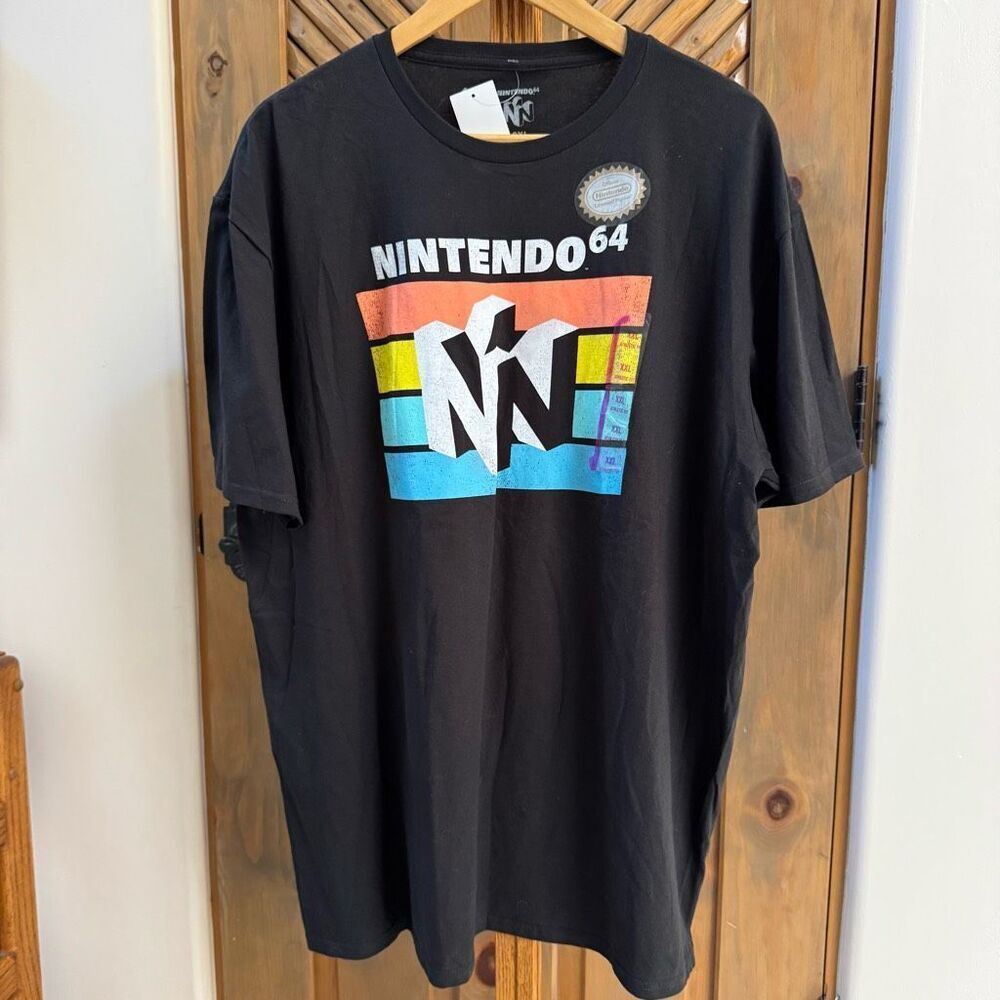 NWT Nintendo 64 black cotton tee XXL